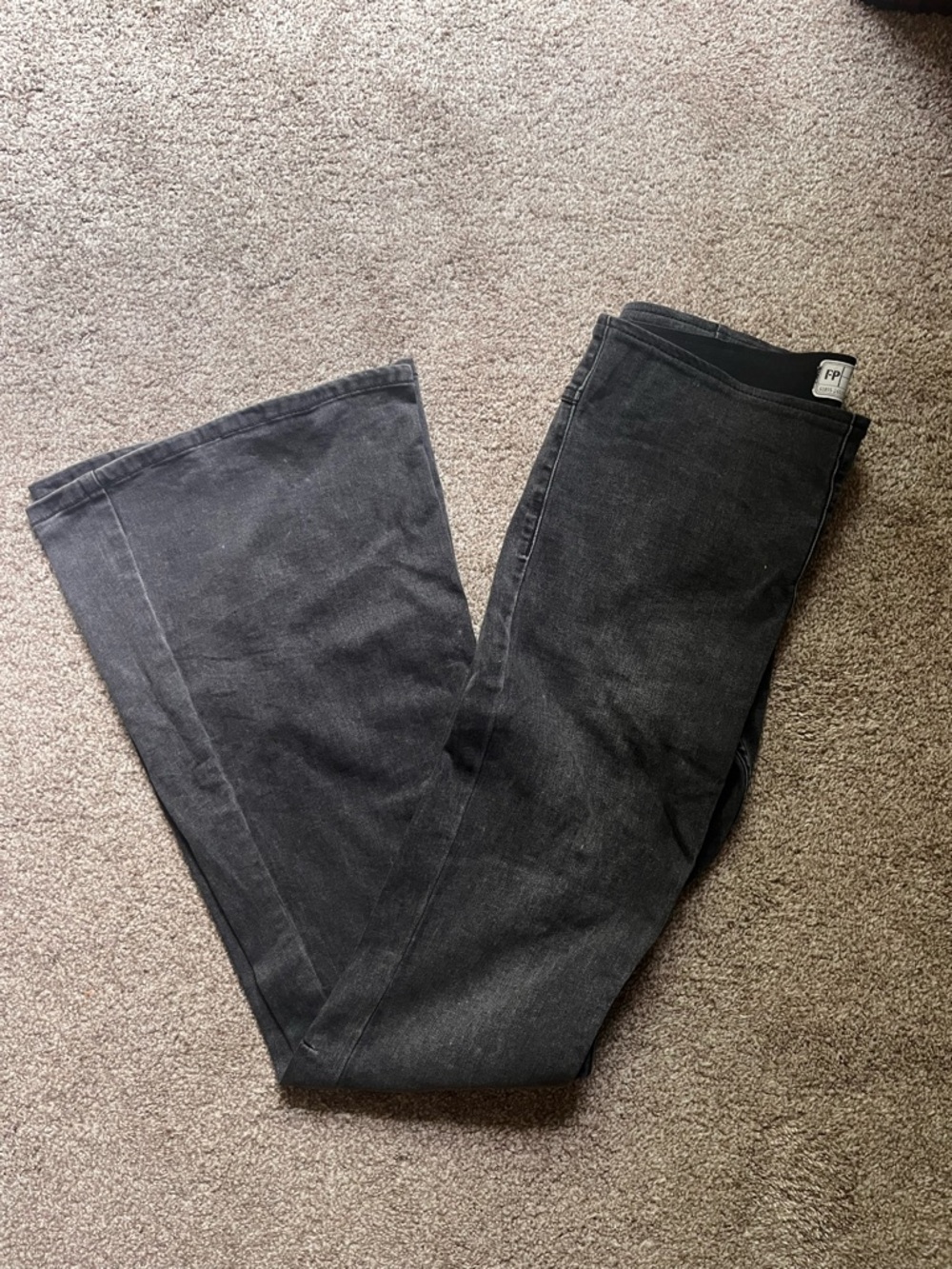 Free People Black Flare Jeans
